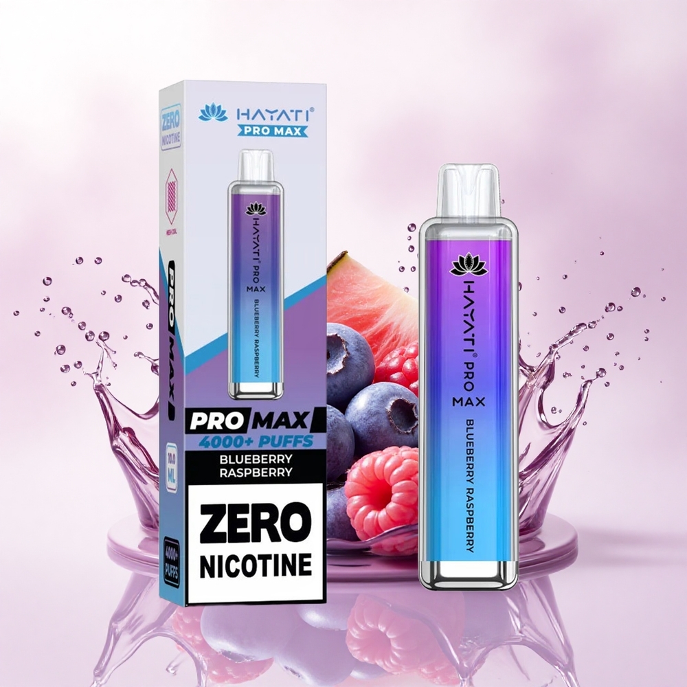 Hayati Pro Max 4000 Puffs Blåbær Bringebær 1400mAh 2ml