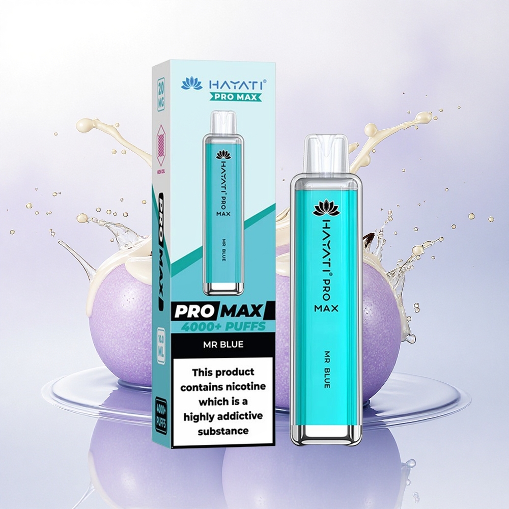 Hayati Pro Max 4000 Puffs Herr Blå 1400mAh 2ml Ladbar