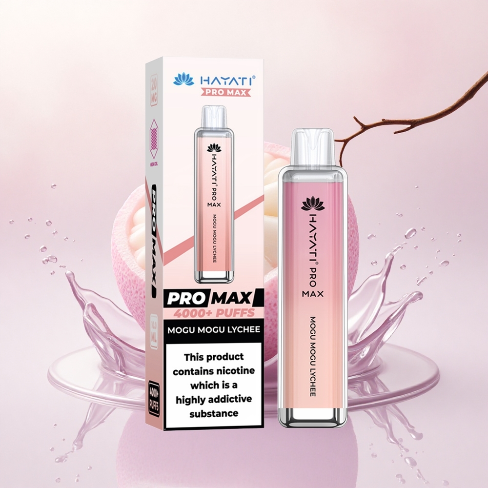 Hayati Pro Max 4000 Puffs Lychee Dual Coil 1400mAh Rechargeable