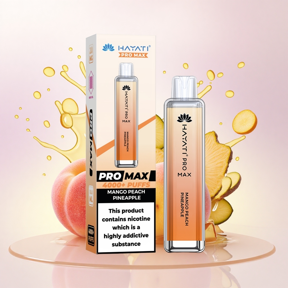 Hayati Pro Max 4000 Puffs Mango Peach Ananas 5% Nikotin 1400mAh