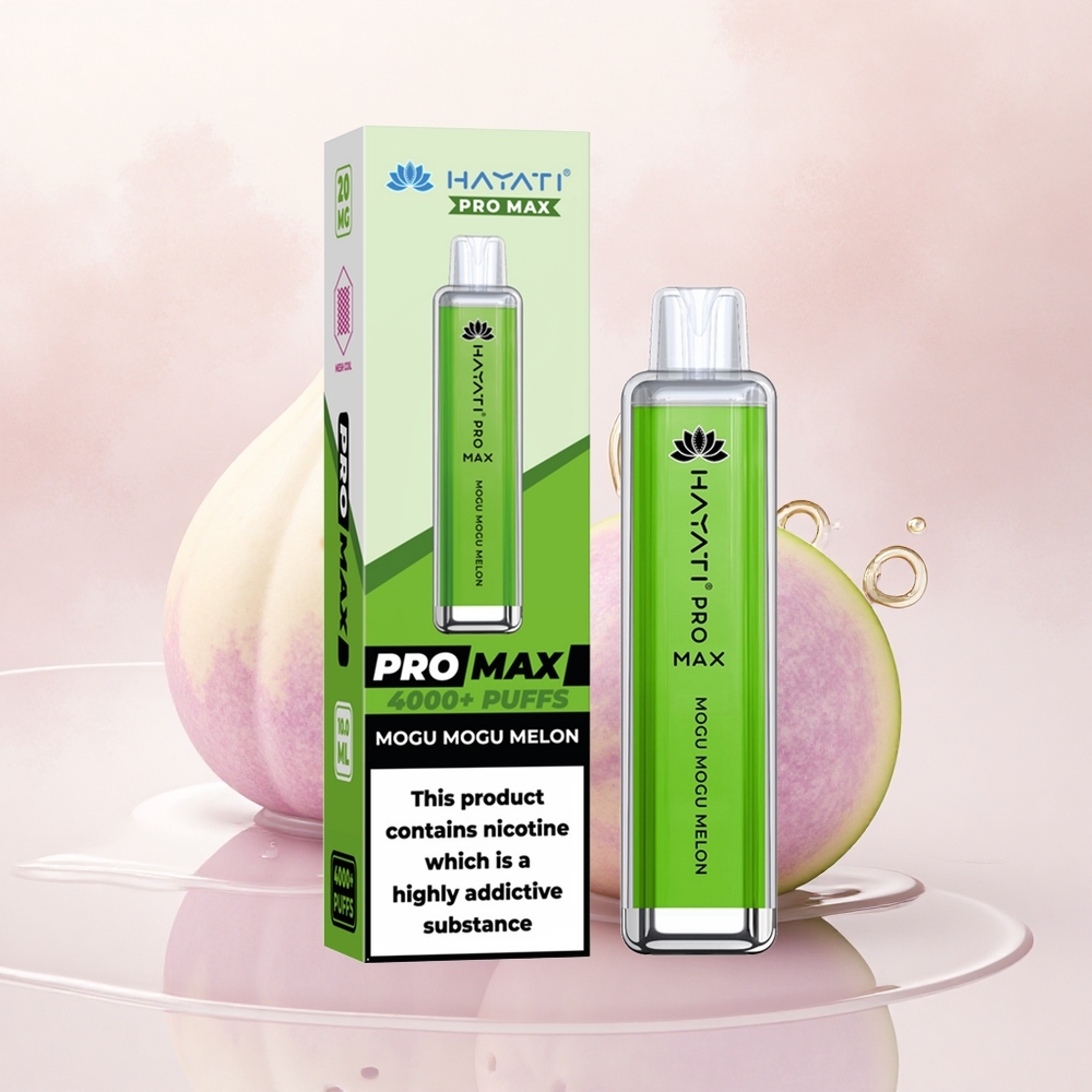 Hayati Pro Max 4000 Puffs Mogu Mogu Melon Dual Coil 1400mAh