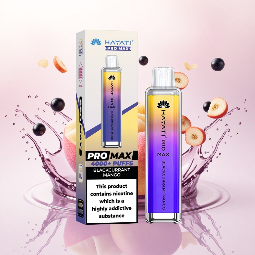 Hayati Pro Max 4000 Puffs Svartrips Mango 1400mAh 2ml