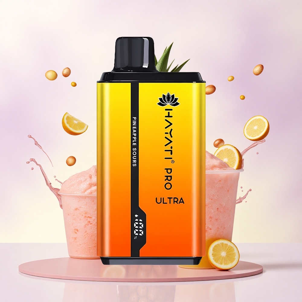 Hayati Pro Ultra 15000 Puffs Ananas Sure 850mAh 2% nikotin