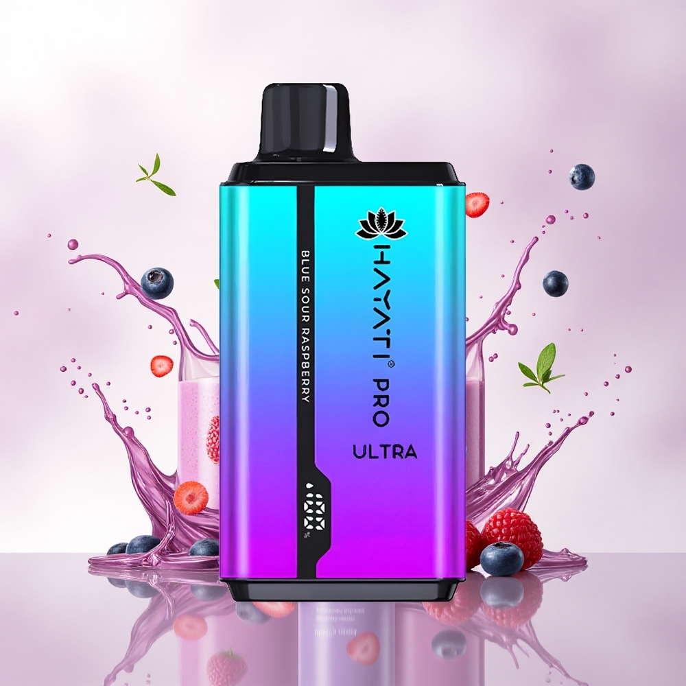 Hayati Pro Ultra 15000 Puffs Blåbringebær Jordbær Menthol Med 850mAh Og 2% Nikotin