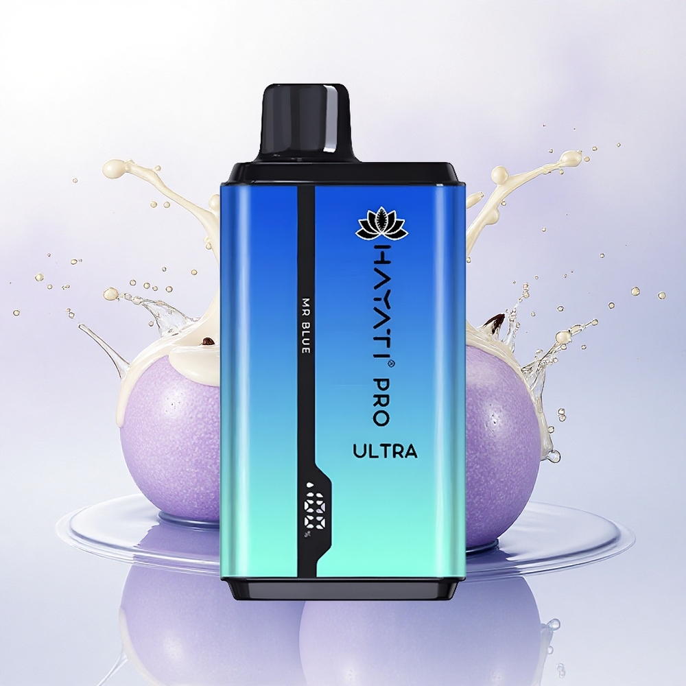 Hayati Pro Ultra 15000 Puffs Herr Blå 850mAh 2 12ml 2% nikotin