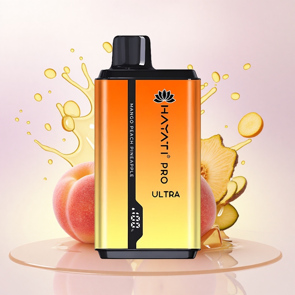 Hayati Pro Ultra 15000 Puffs Mango Fersken Ananas med 2% nikotin og 850mAh