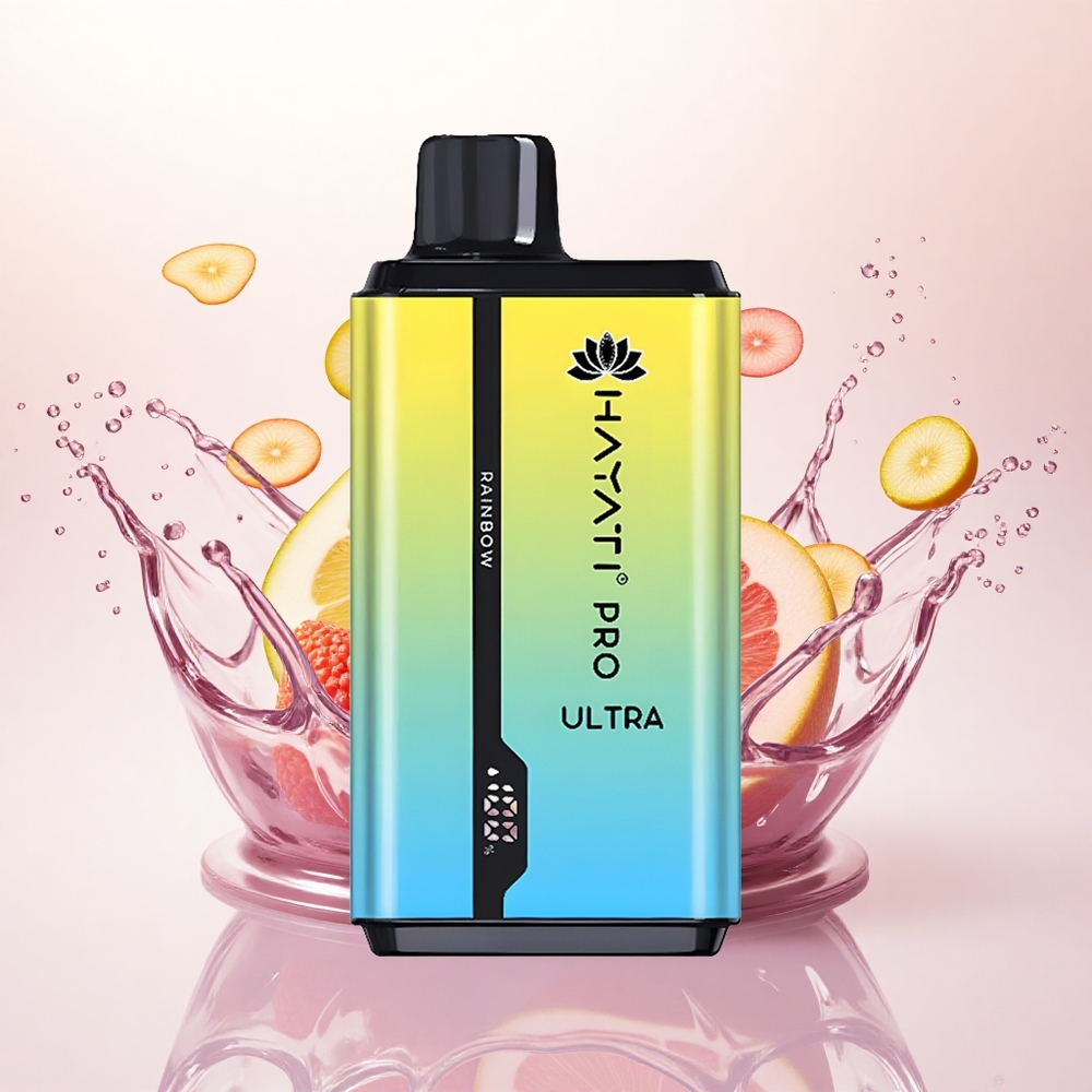 Hayati Pro Ultra 15000 Puffs Regnbue 2% nikotin 24ml