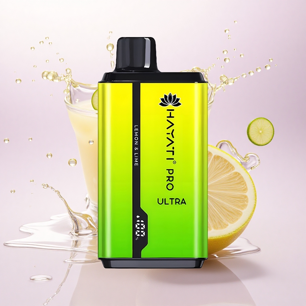 Hayati Pro Ultra 15000 Puffs Sitron & Lime med 2% nikotin og 850mAh