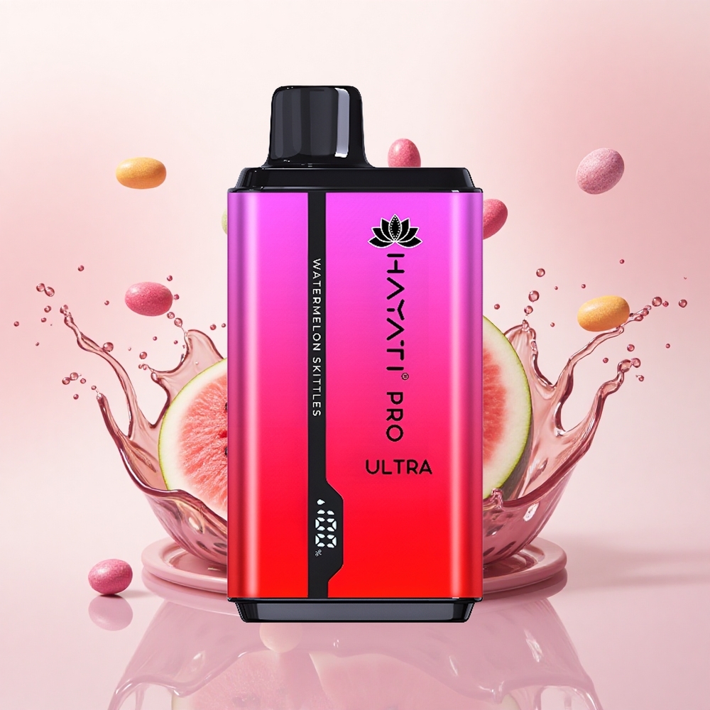 Hayati Pro Ultra 15000 Puffs Vannmelon Skittles 850mAh 2% nikotin