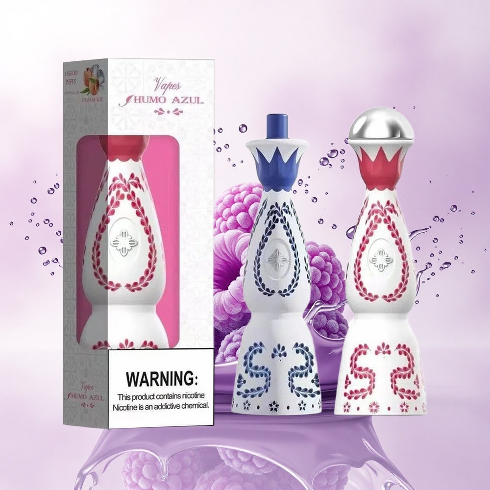 Humo Azul 15000 Puffs Blå Bringebær 20mL 5% nikotin 500mAh