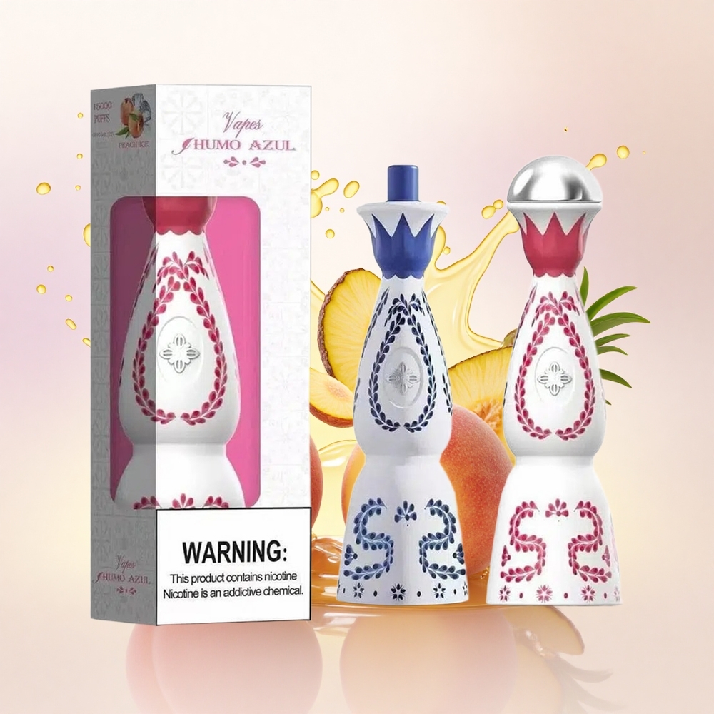 Humo Azul 15000 Puffs Fersken Mango Ananas 5% Nikotin 500mAh