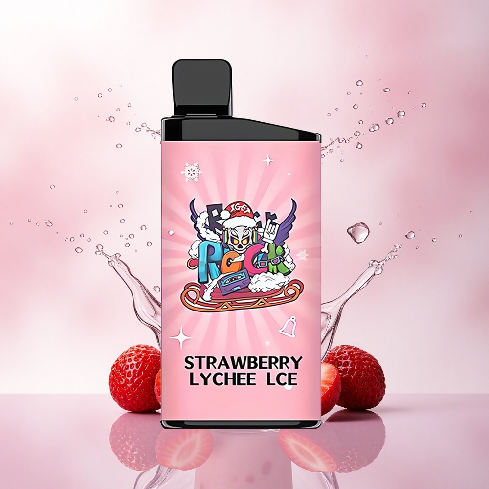 IGET Bar 3500 Puffs Jordbær Litchi Is 1400 mAh Mesh Coil