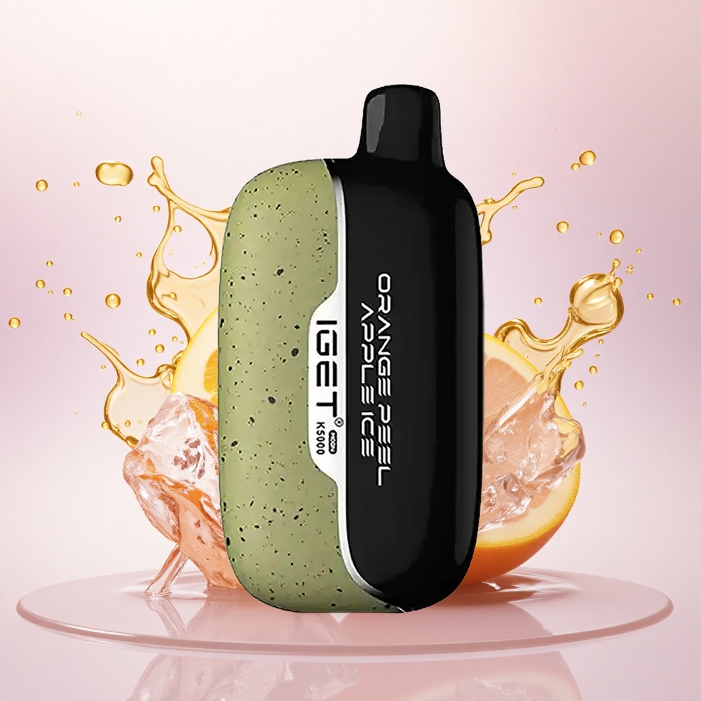 IGET Moon K5000 Puffs Appelsinskall Eple Is 81.5g Mesh 1.35 Ohm