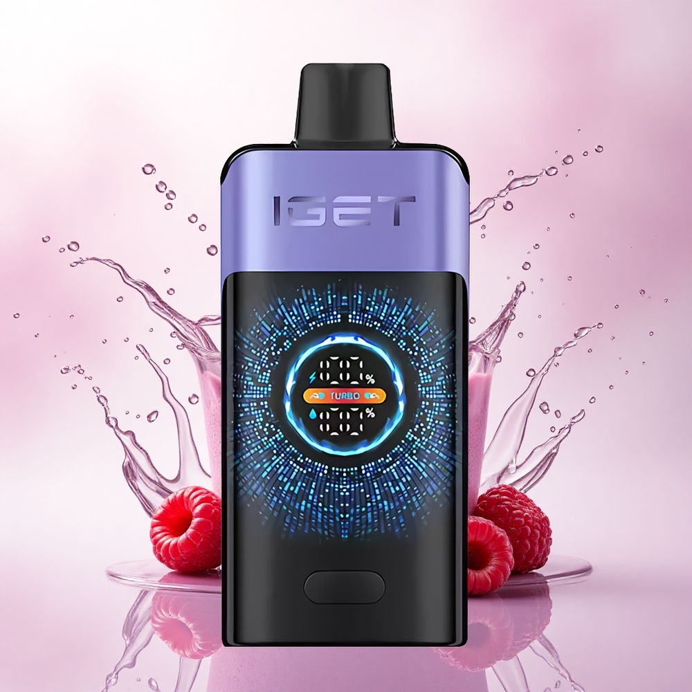 IGET ONE 12000 Puffs Bringebær Druer Is 2700 mAh