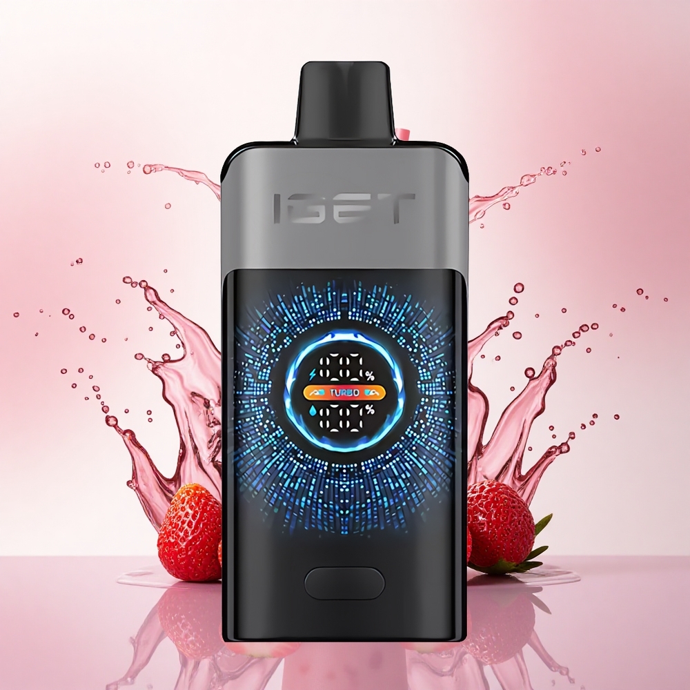 IGET ONE 12000 Puffs Jordbær Vannmelon Is med 2700 mAh og Dual Mesh Coil