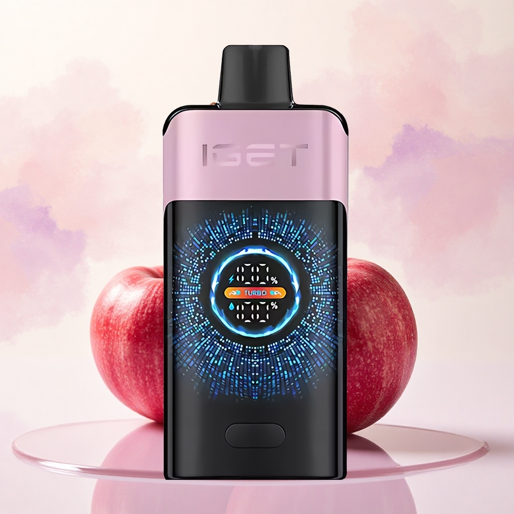 IGET ONE 12000 Puffs Kirsebær Granate 2700 mAh Dual Mesh Coil
