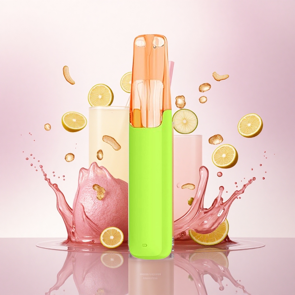 Snowplus Dash 4000 Puffs Skinnende Iskald Sitronte med 530 mAh og 3% nikotin