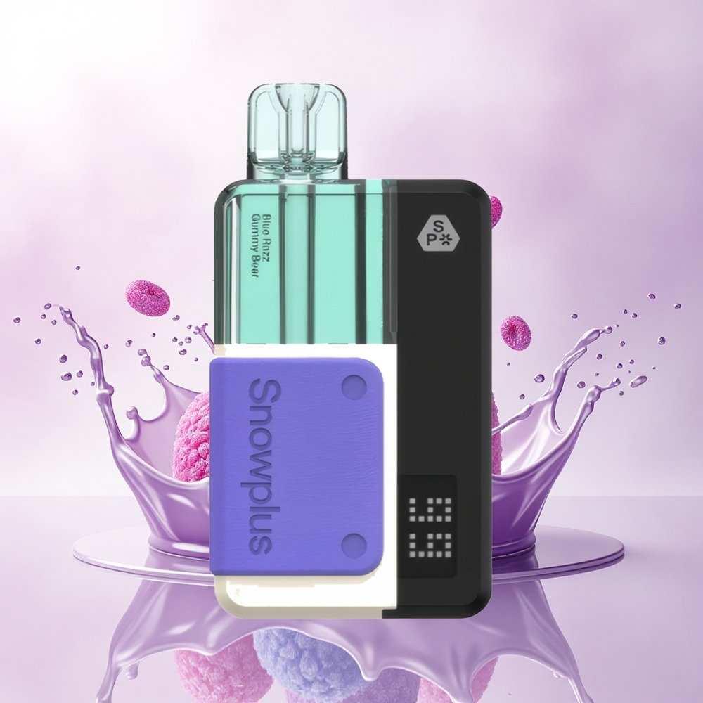 Snowplus Swift 15000 Puffs Pod Kit Blå Bringebær Gummy Bjørn 1000 mAh Dual Mesh