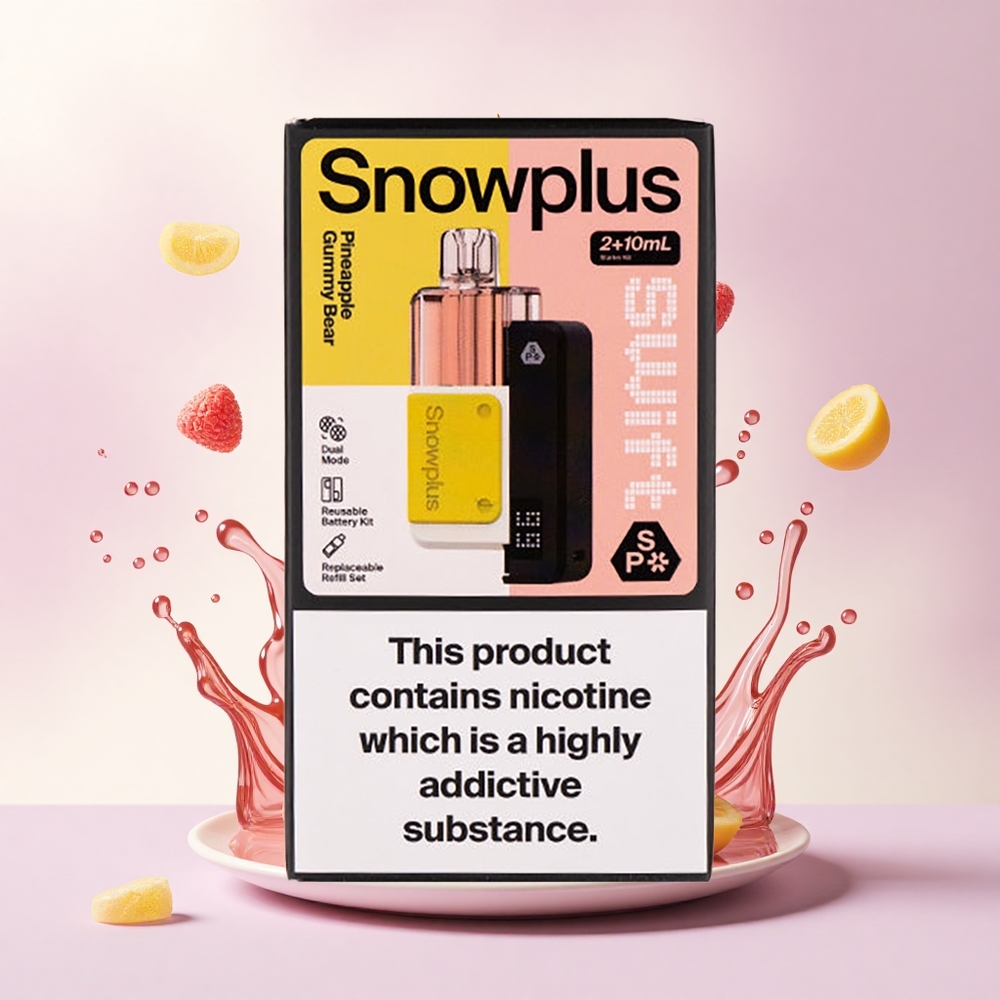 Snowplus Swift 5000 Puffs Ananas Gummy Bjørn 1000 mAh Dual Mesh 2% Nikotin