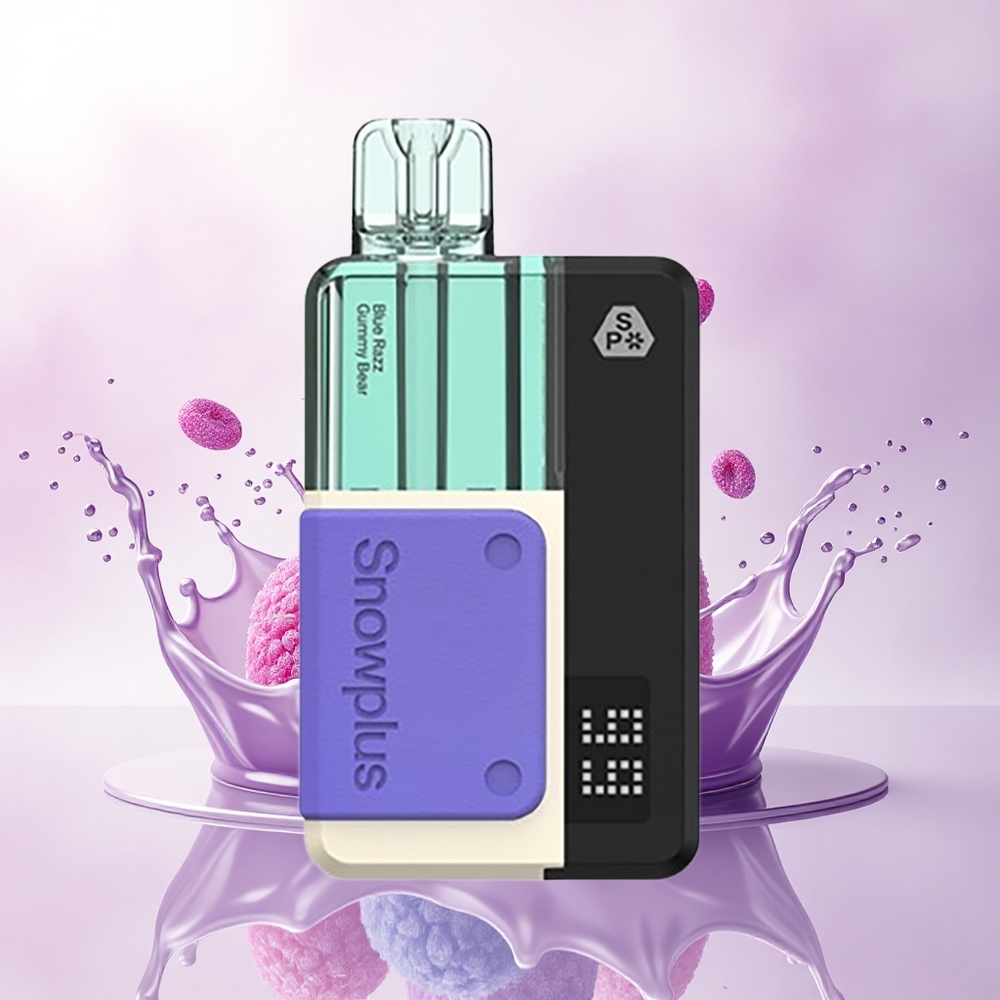 Snowplus Swift 5000 Puffs Blå Bringebær Gummy Bjørn Dual Mesh 1000 mAh