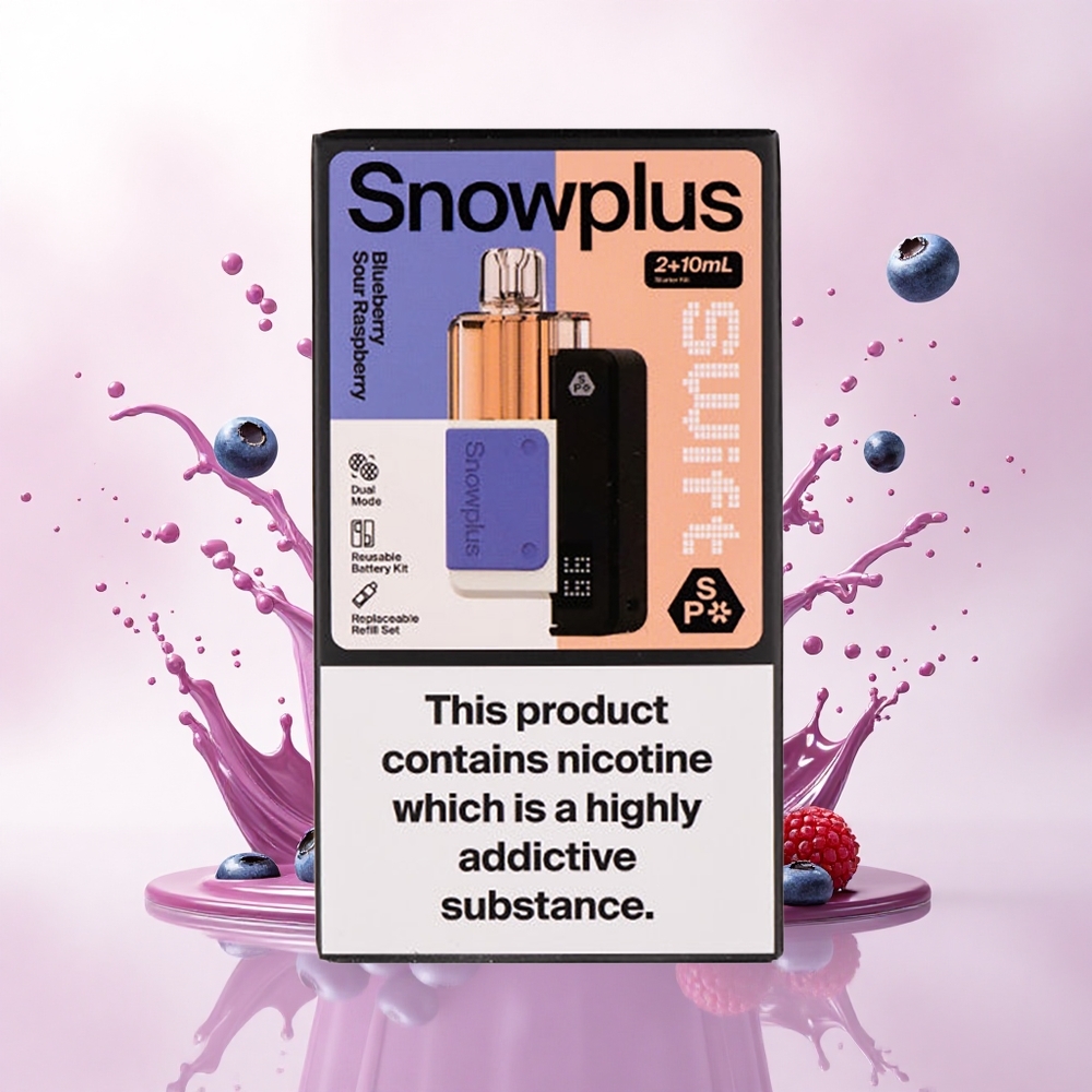 Snowplus Swift 5000 Puffs Blåbær Sur Bringebær 1000 mAh 2% Nikotin