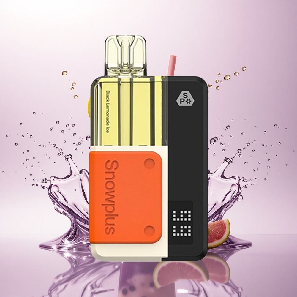 Snowplus Swift 5000 Puffs Svart Lemonade Is med 1000 mAh og 2% nikotin