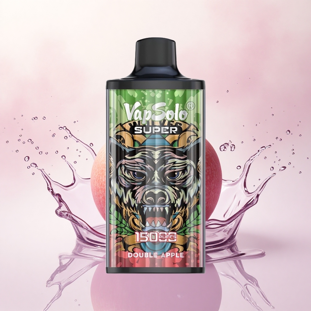 Vapsolo Super 15000 Puffs Dobbelt Eple 40ml 20mg nikotin 850mAh
