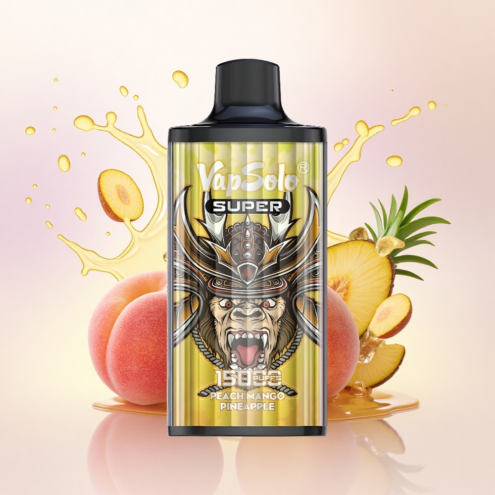 Vapsolo Super 15000 Puffs Fersken Mango Ananas 40ml 850mAh