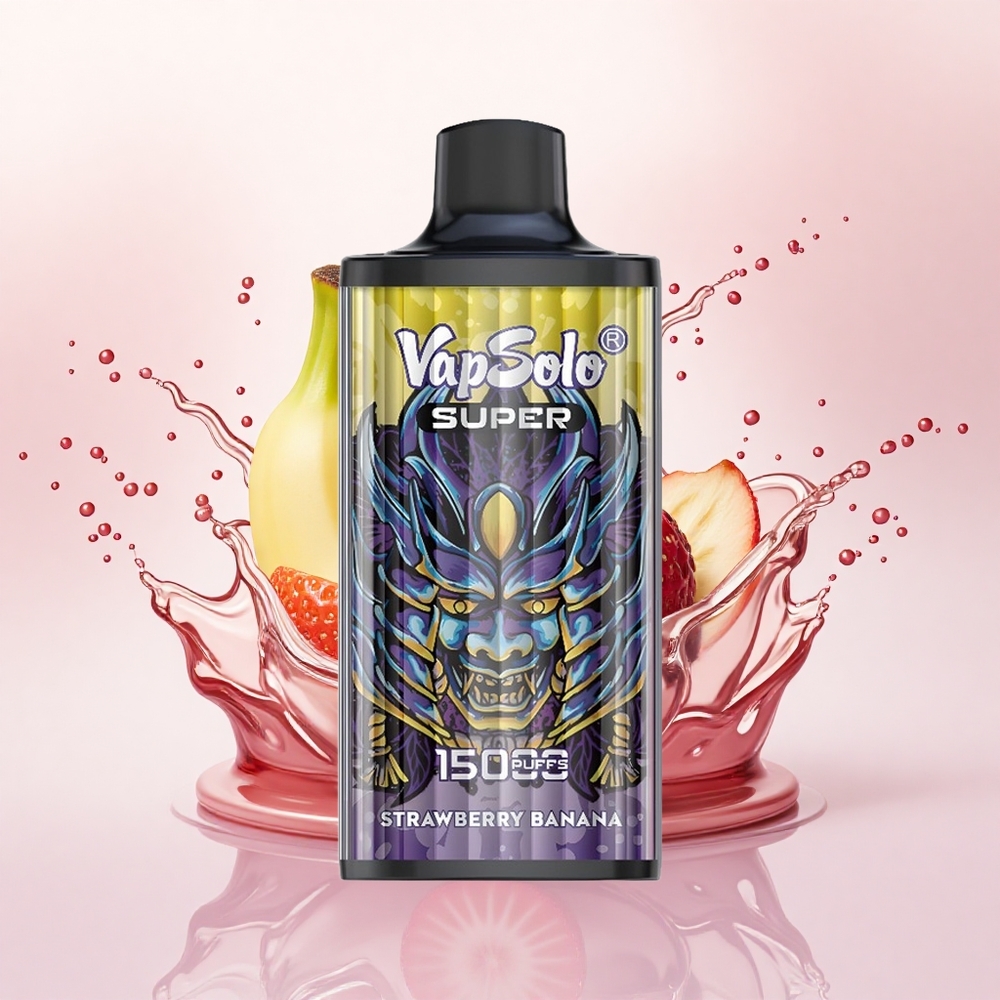Vapsolo Super 15000 Puffs Jordbær Banan 40ml 850mAh Type-C