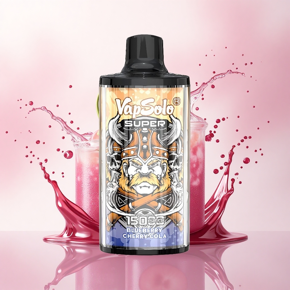Vapsolo Super 15000 Puffs Kirsebær Cola 40ml 850mAh