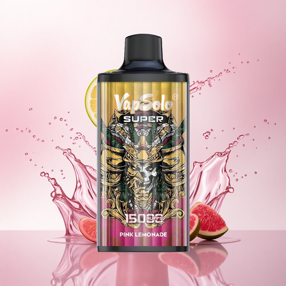 Vapsolo Super 15000 Puffs Super Rosa Sitronade 40ml 850mAh