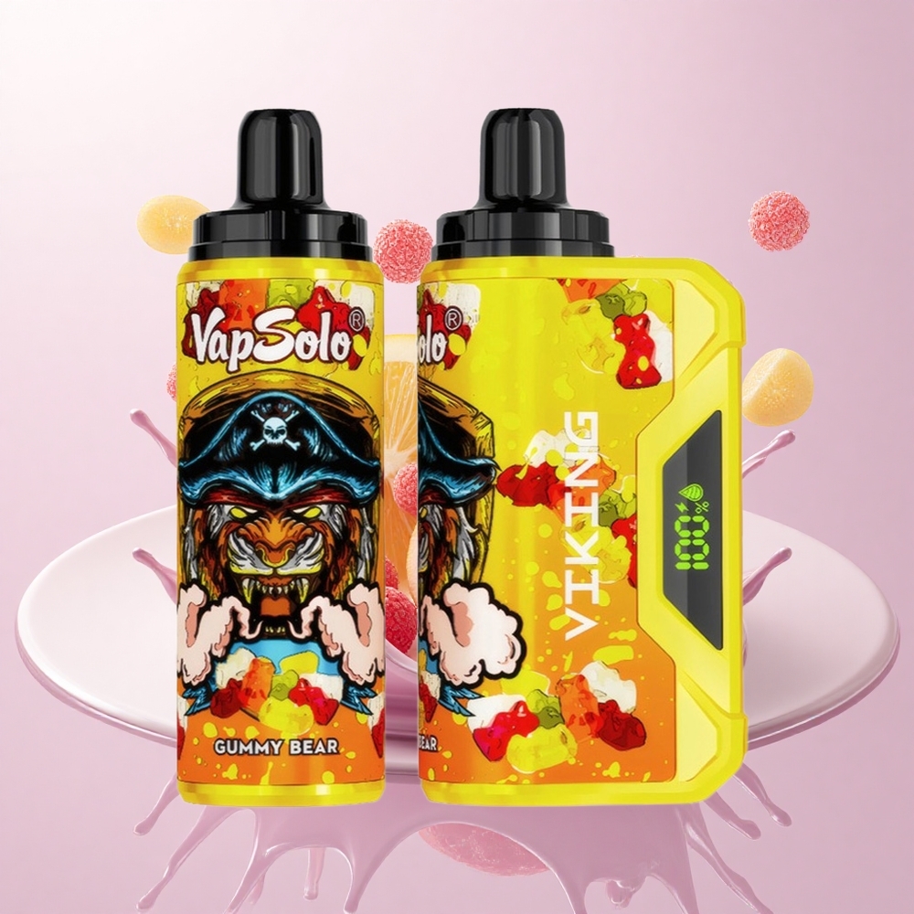 VapSolo VIKING 12000 Puffs Bjørnegummi Type-C 22ml Nikotin 20mg/ml