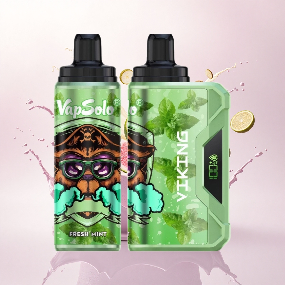 VapSolo VIKING 12000 Puffs Frisk Mynte 22ml / 20 mg/ml Nikotin